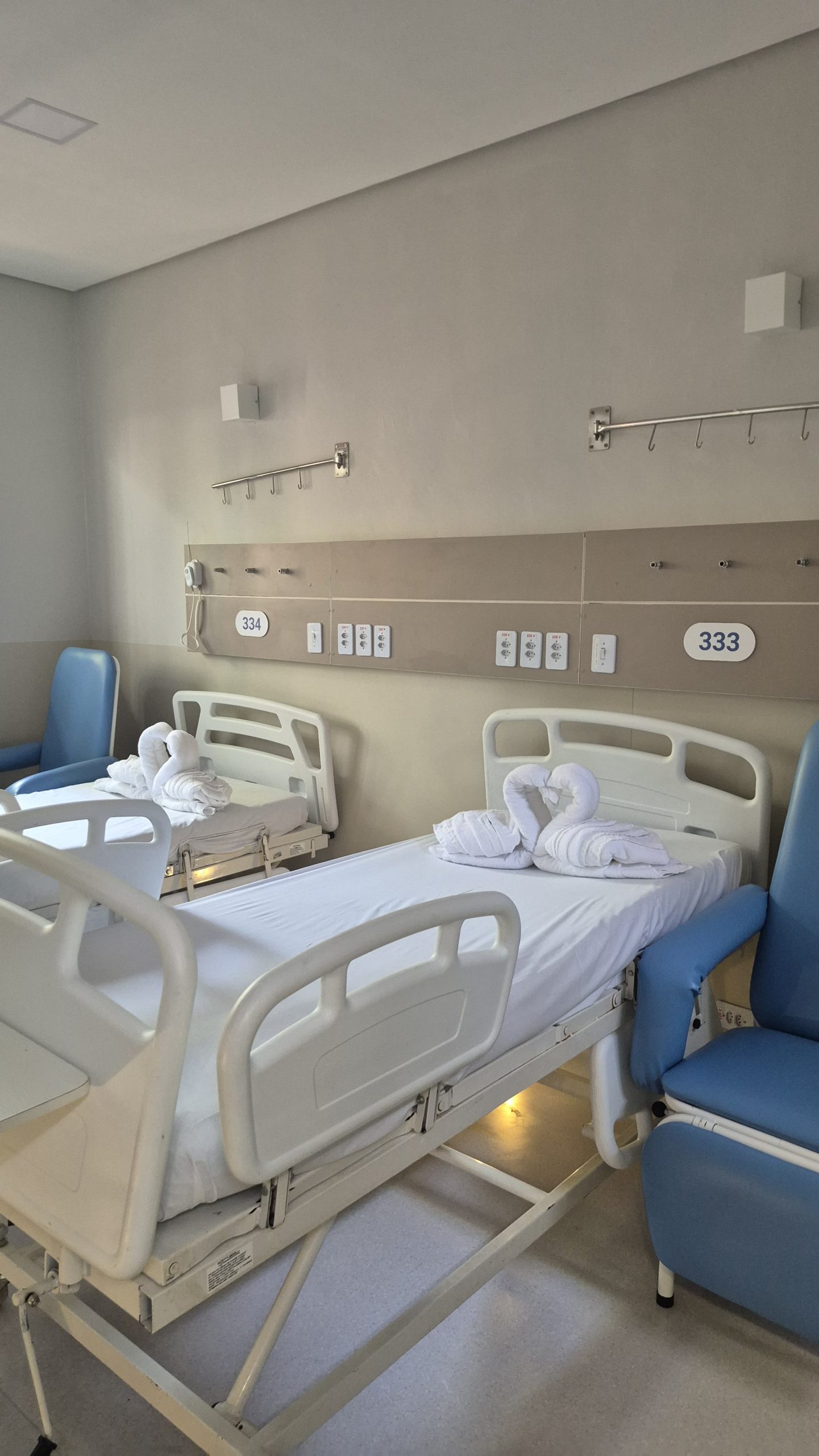 Novos leitos do Hospital Municipal de SJC, que serão inaugurados em abril