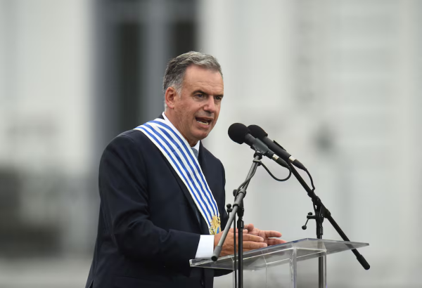 Yamandú Orsi em sua posse