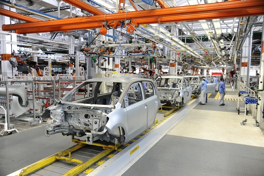 Linha de montagem da Volkwagen de Taubaté