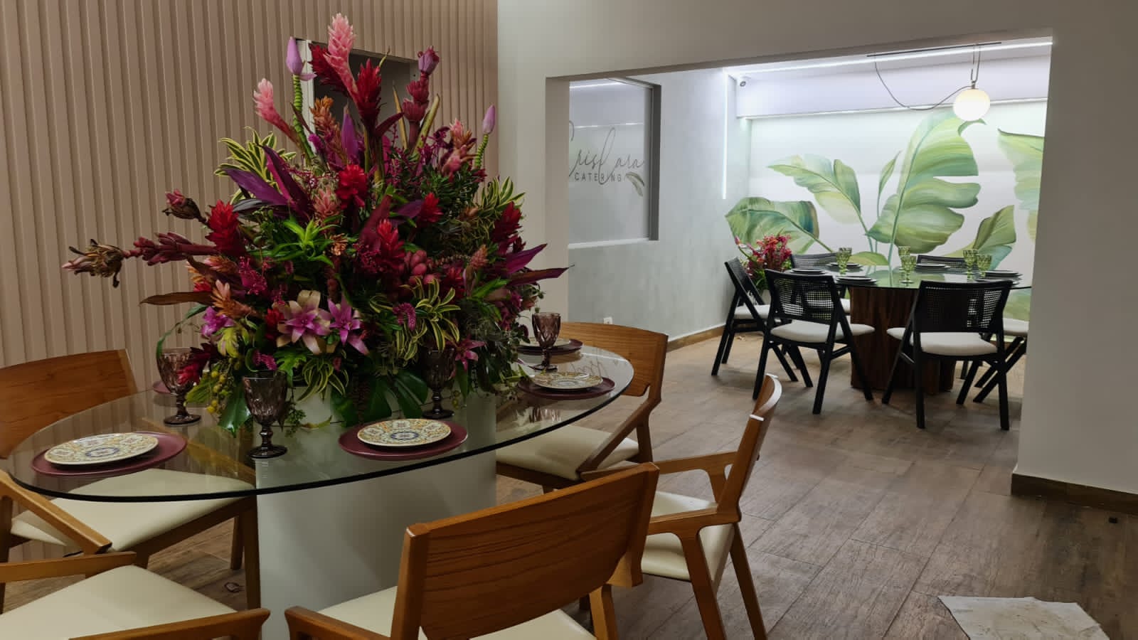 Parte interna da Cris Lara catering
