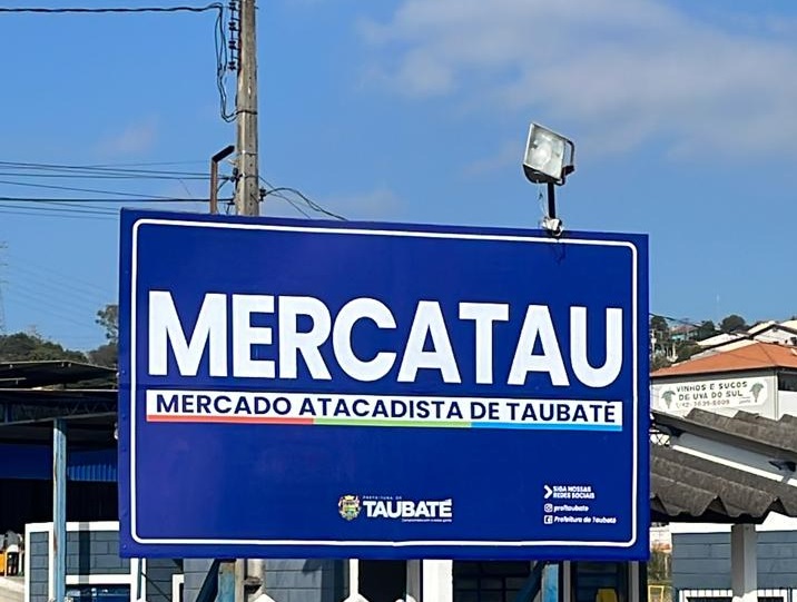Placa do Mercatau em Taubaté