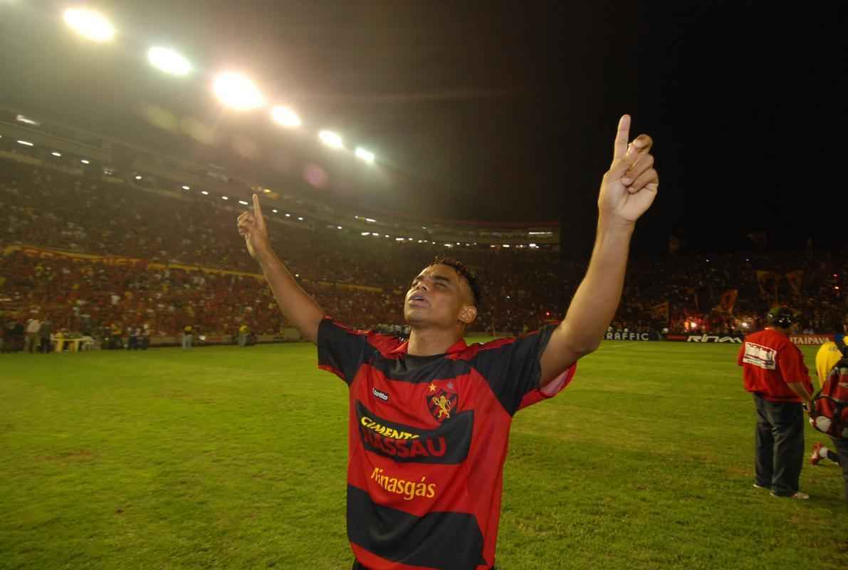 Carlinhos Bala na conquista da Copa do Brasil do Sport em 2008
