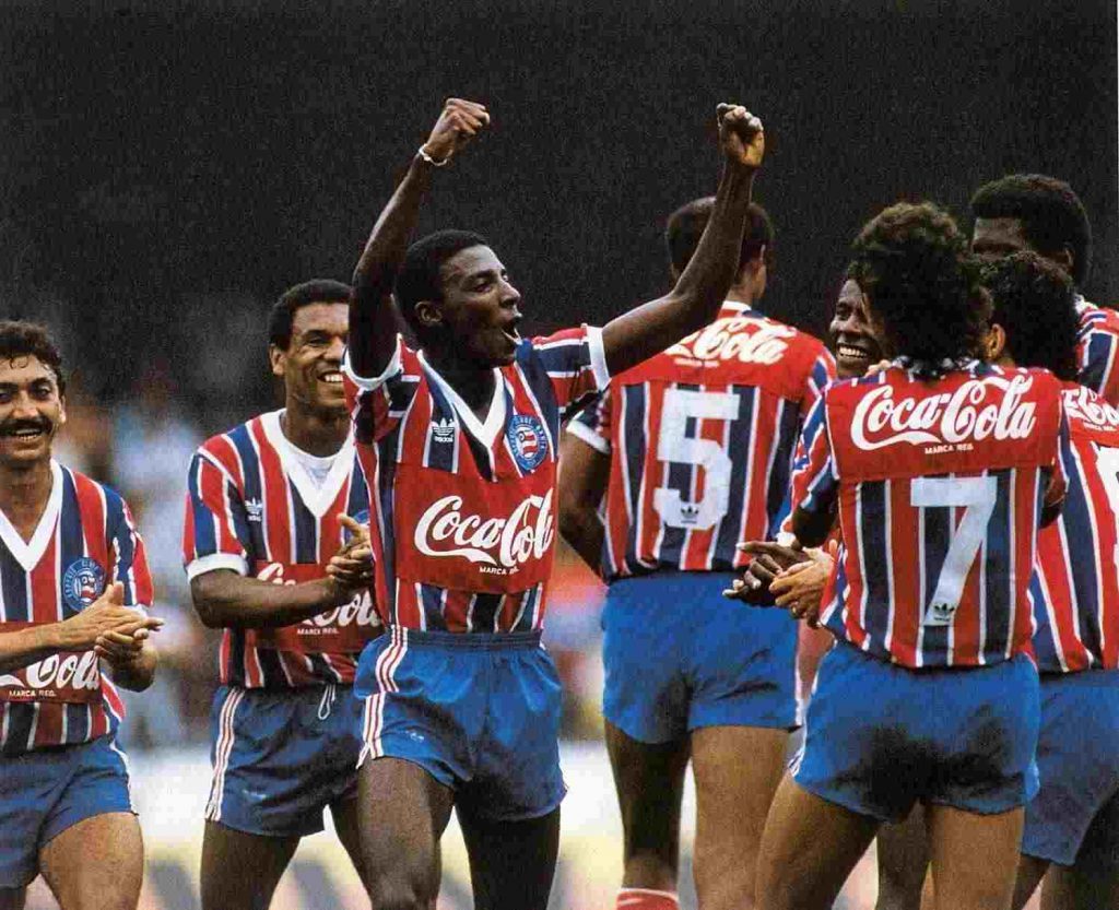 Jogadores do Bahia na conquista do Brasileiro de 1988