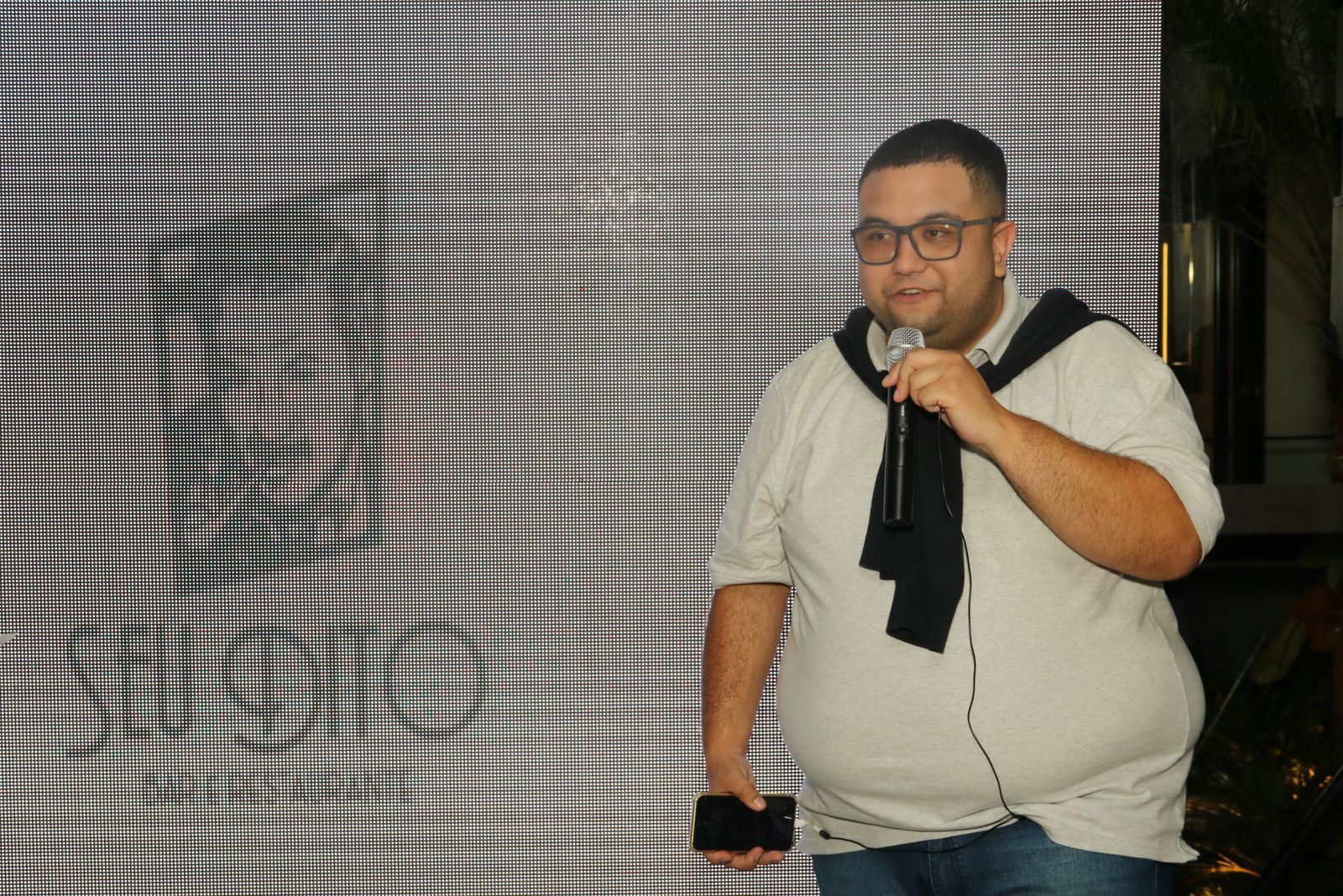 Leonardo Morais durante o evento ‘Amigos Ronaldinho x Estrelas’
