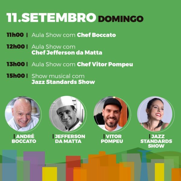 Card de divulgação do Destination Gastronomia, em São Francisco Xavier, no dia 11 de setembro