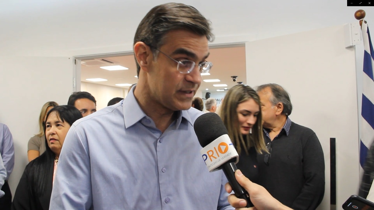 Governador de São Paulo, Rodrigo Garcia, em entrevista á SP RIO+ após a sabatina São Paulo e Destaque, nesta quinta-feira (1°).
