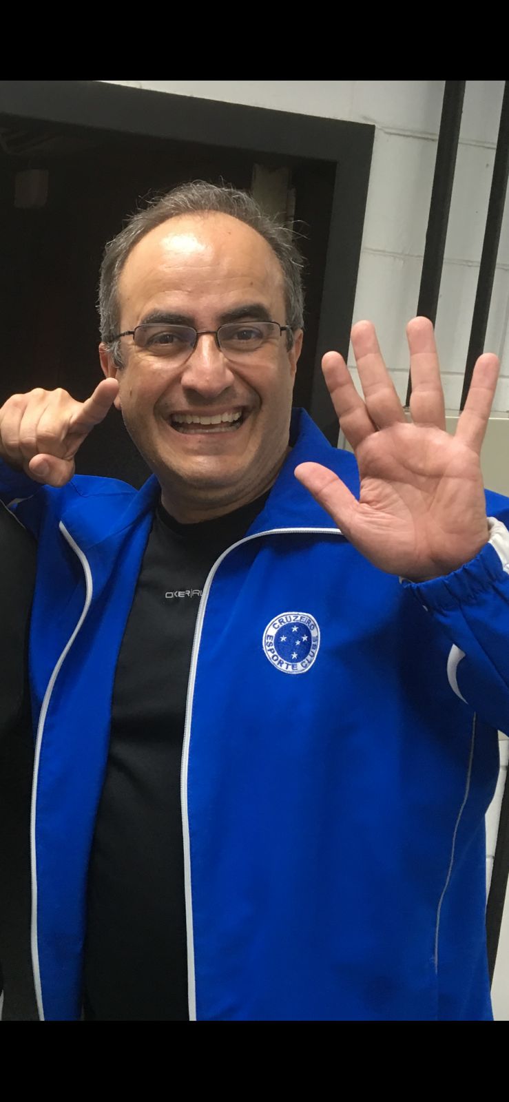 Carlos Abranches torce para o Cruzeiro