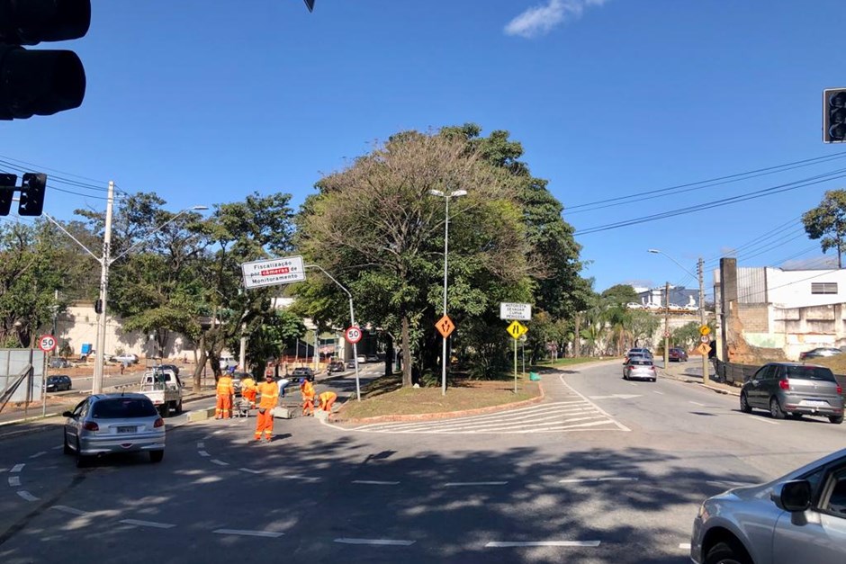 Rua Abolição na região central de São José dos Campos