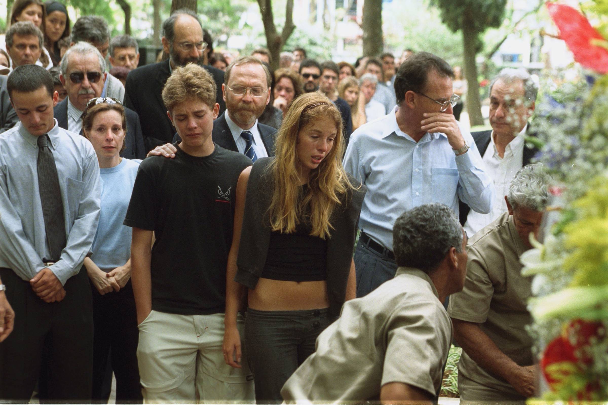 Suzane Von Richthofen durante o funeral de seus pais, em São Paulo