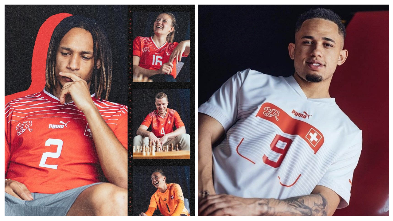 Camisas da seleção suíça para essa Copa do Mundo 2022