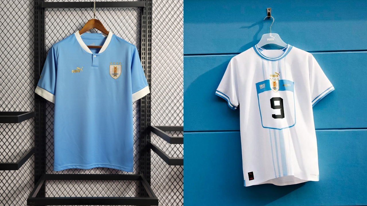 Camisas da seleção uruguaia para essa Copa do Mundo 2022