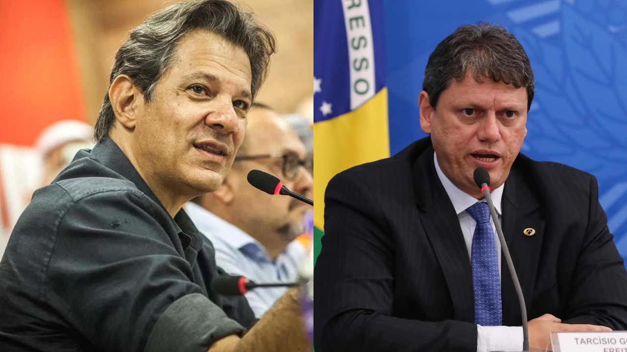 Fernando Haddad (PT) e Tarcísio de Freitas (Republicanos), candidatos no segundo turno das eleições para o governo de São Paulo