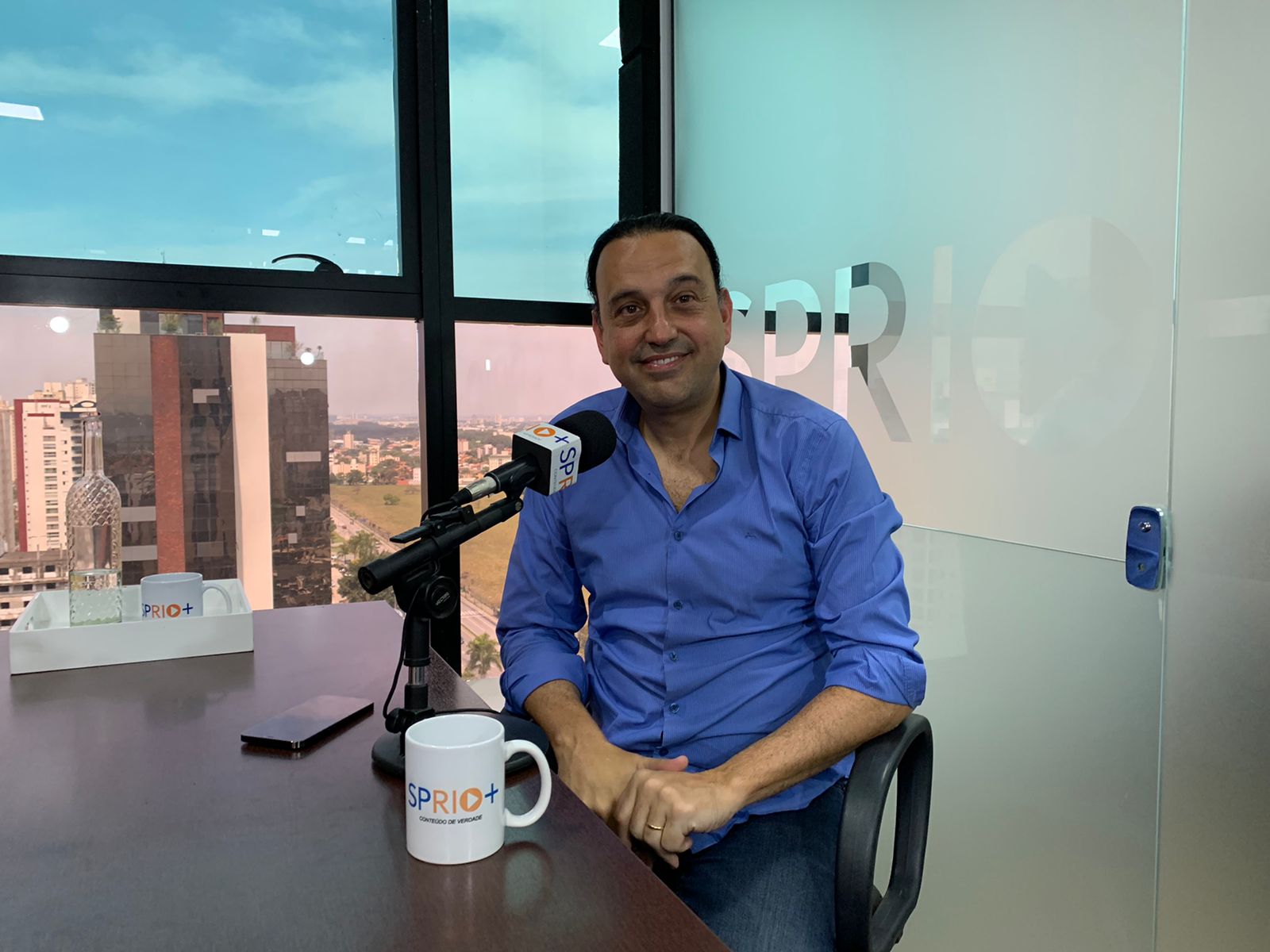 Felicio Ramuth nos estúdios da SP RIO+.