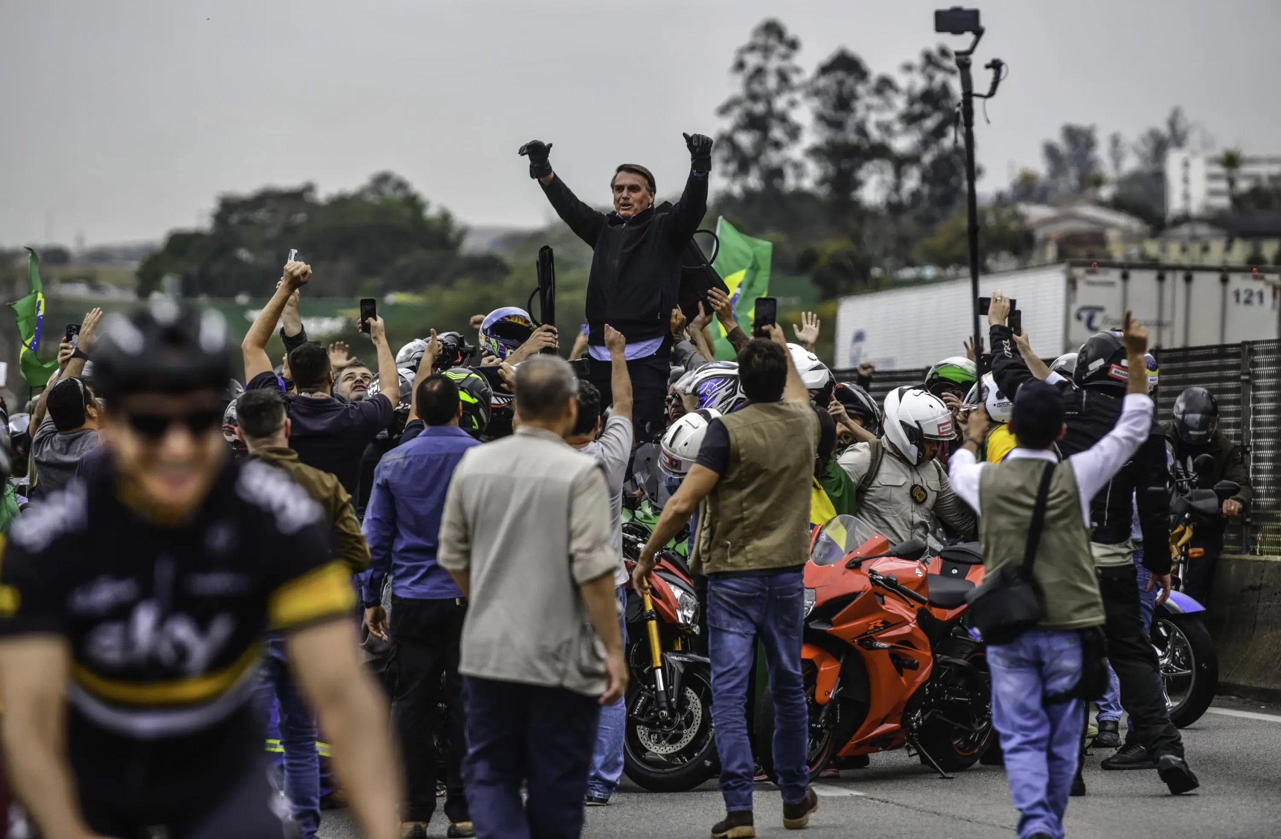 Bolsonaro em ato realizado em SJC, em setembro de 2022