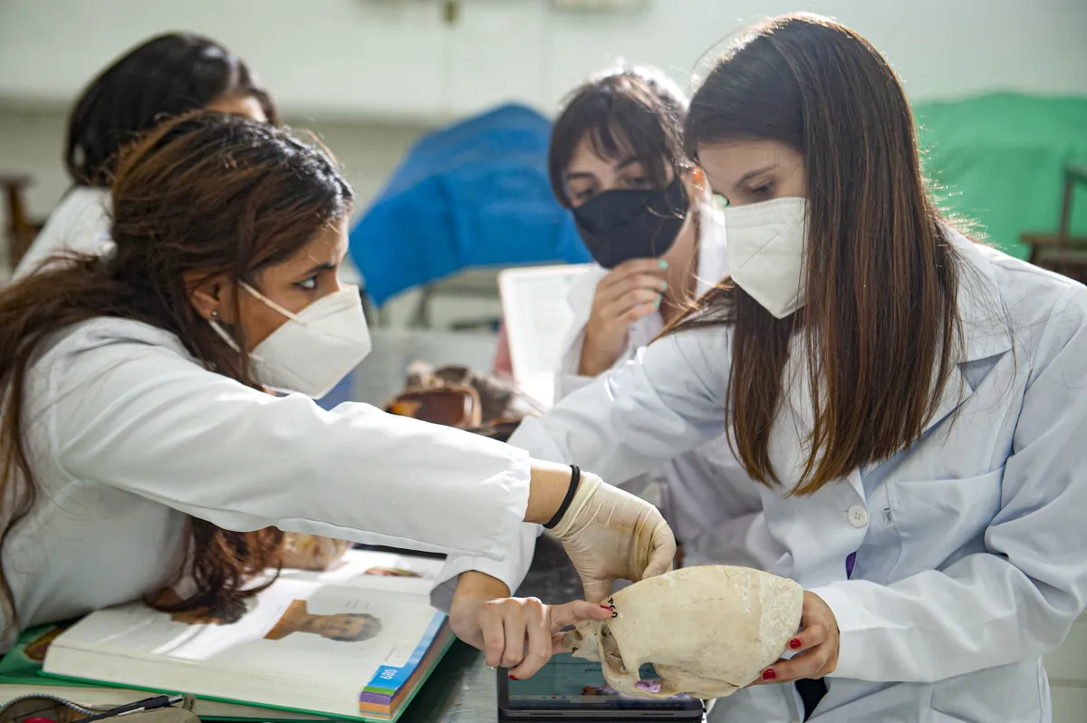 Alunos de Medicina da Unitau, em Taubaté