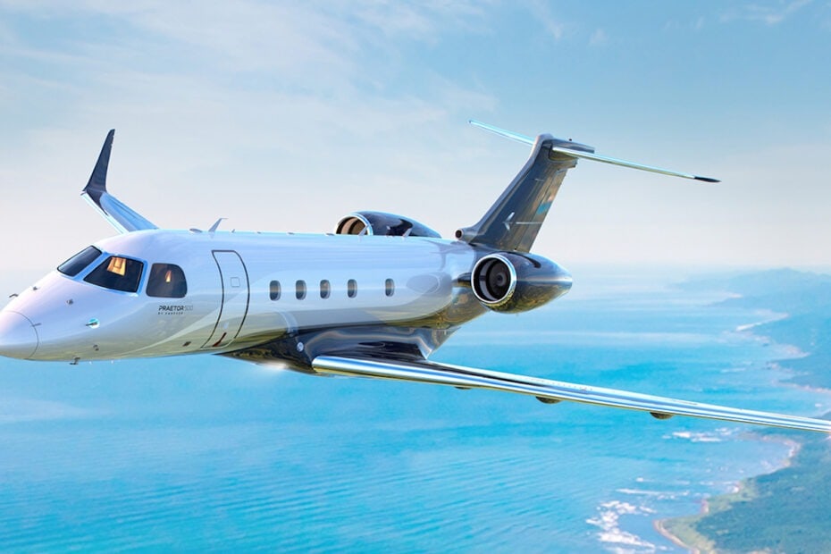 Exterior do Embraer Praetor 500