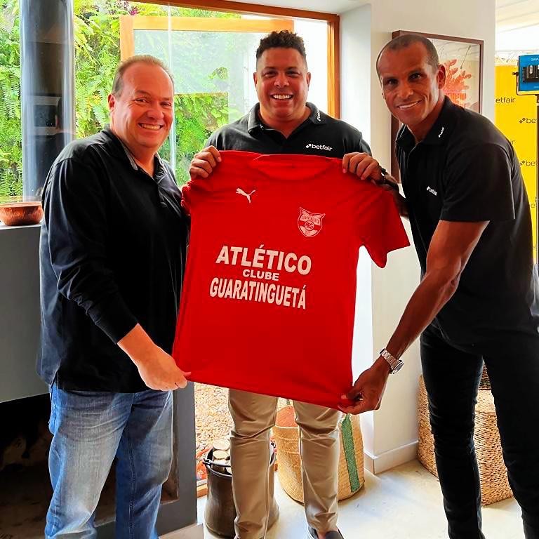 Atlético Guaratinguetá já é querido pelos principais nomes do pentacampeonato mundial, Ronaldo e Rivaldo