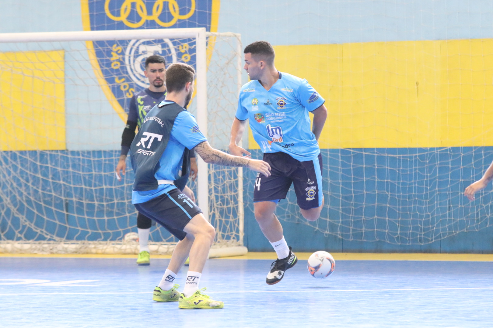 Jogadores do São José Futsal se preparam para duelo contra Magnus Sorocaba