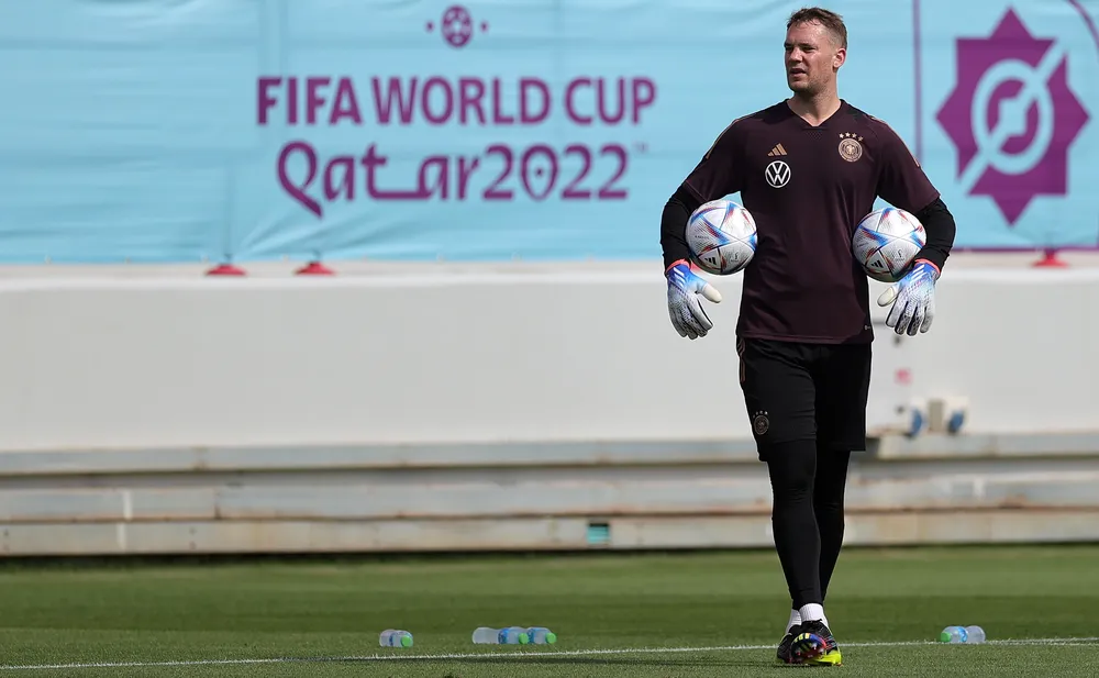 Manuel Neuer, capitão da seleção alemã na Copa do Catar