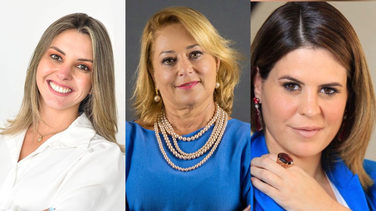 Fotos da Fernanda Silveira, Célia Natale Moscardi e Andrea Maia Camargo, palestrantes do evento Empreender Com Propósito, da Conexão FGV, de SJC.