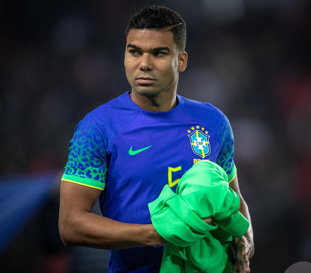 Joseense Casemiro em ação pela Seleção Brasileira