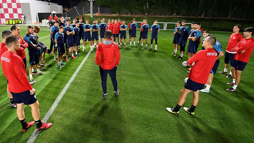 Jogadores da Croácia se preparam para o duelo contra o Brasil