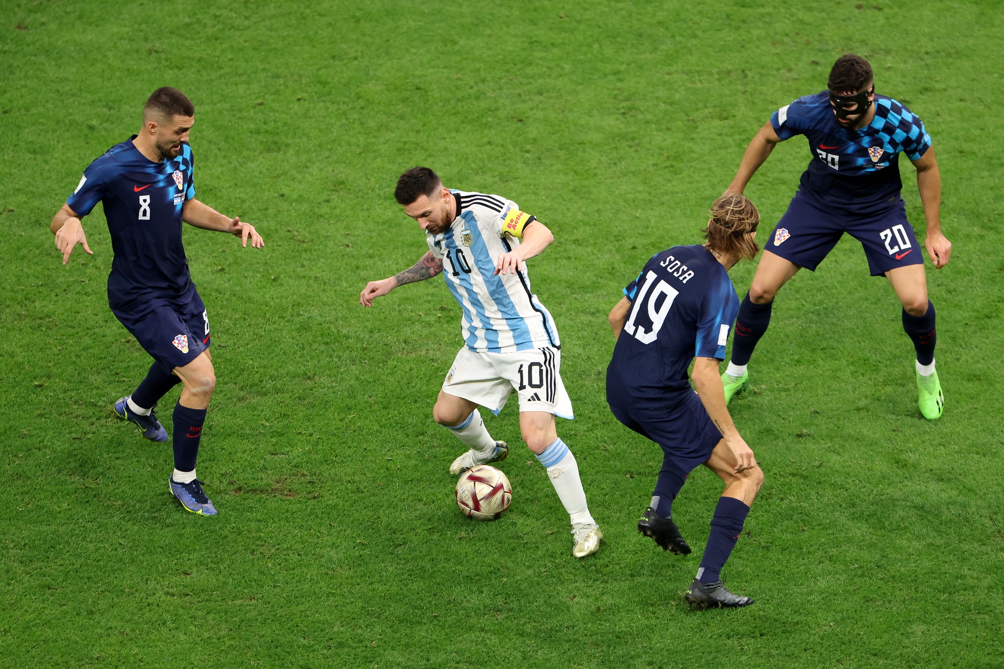 Lionel Messi comandou o jogo da Seleção Argentina