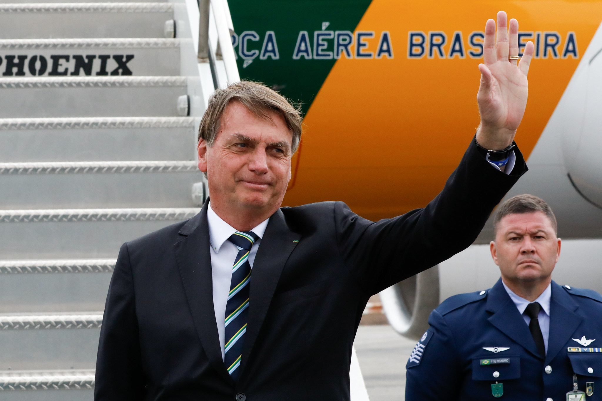 Jair Bolsonaro em viagem para os Estados Unidos