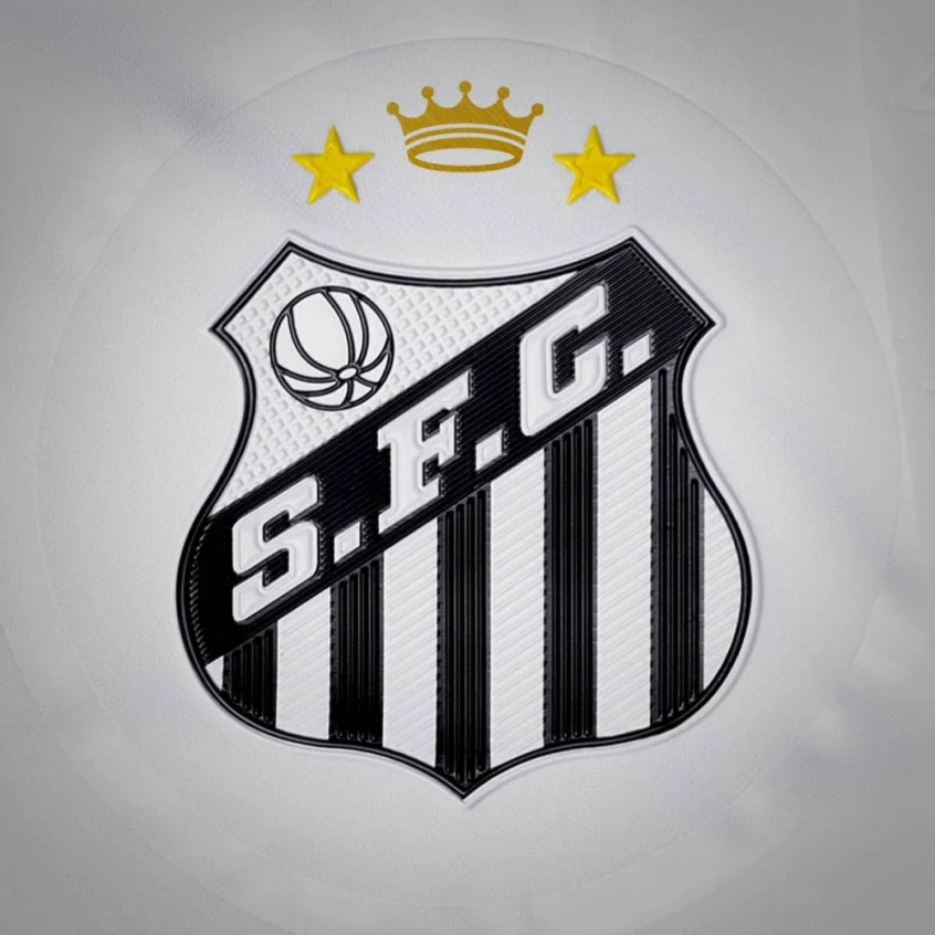 Novo escudo do Santos Futebol Clube. Foto: Divulgação