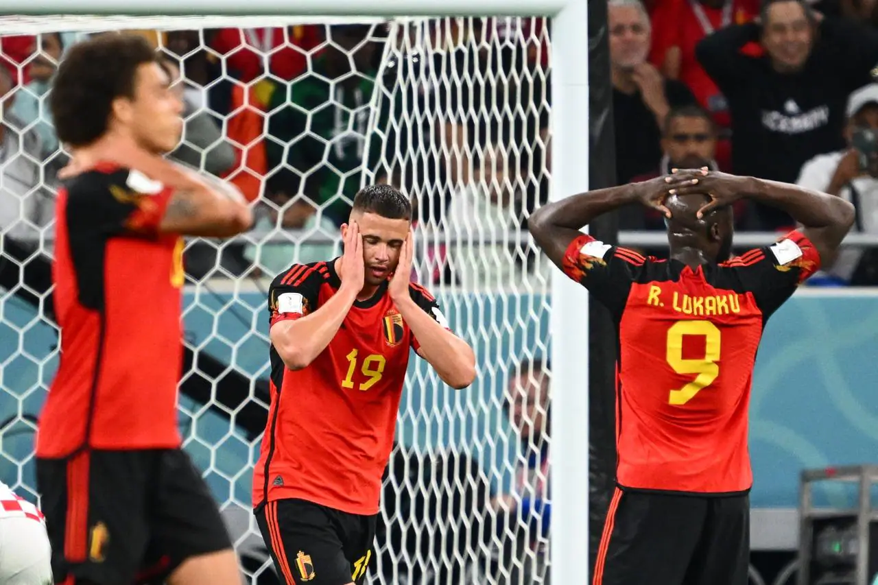 Jogadores da Bélgica se desesperam com eliminação na Copa