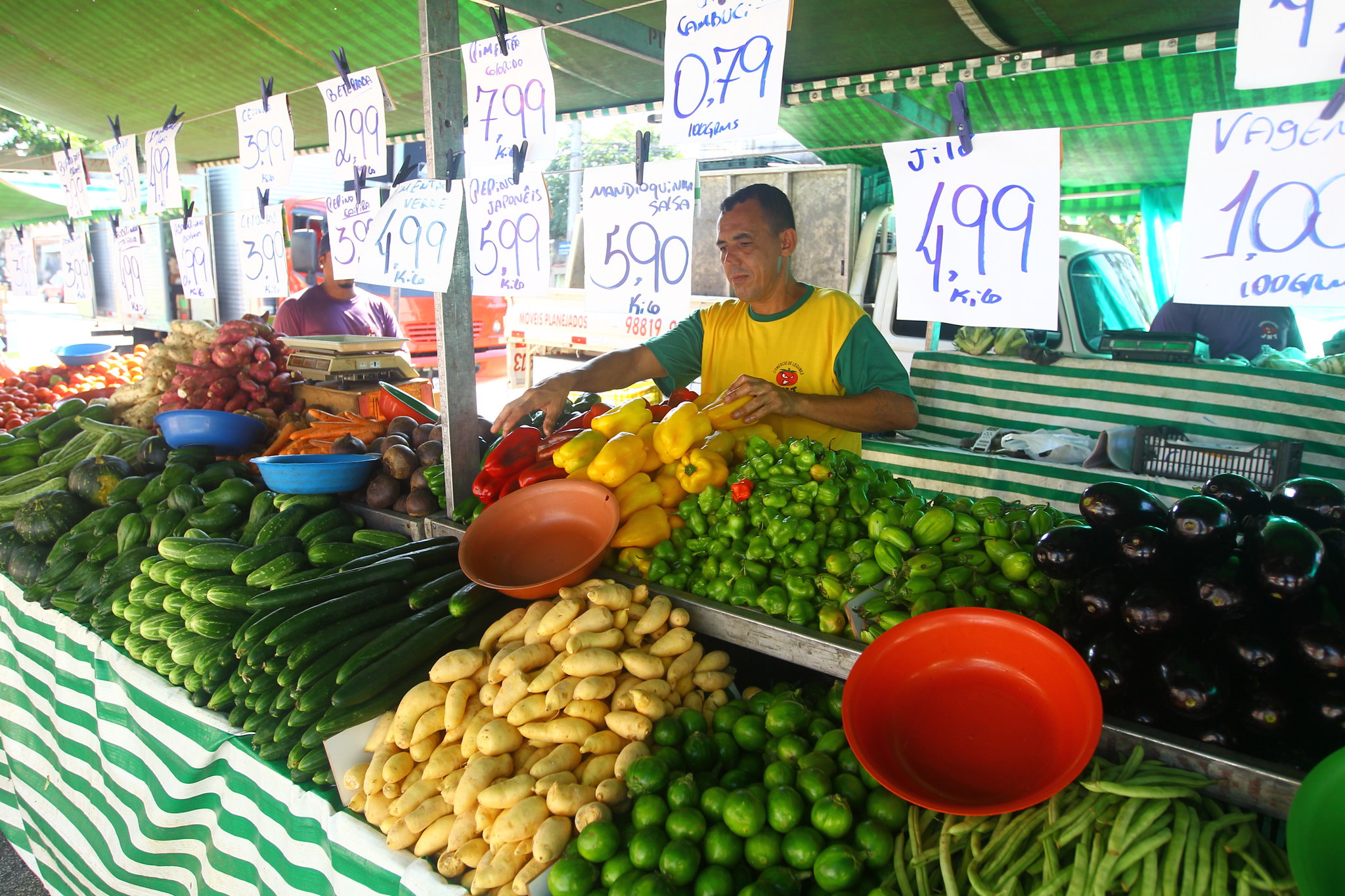 barraquinha em feira-livre de são josé dos campos