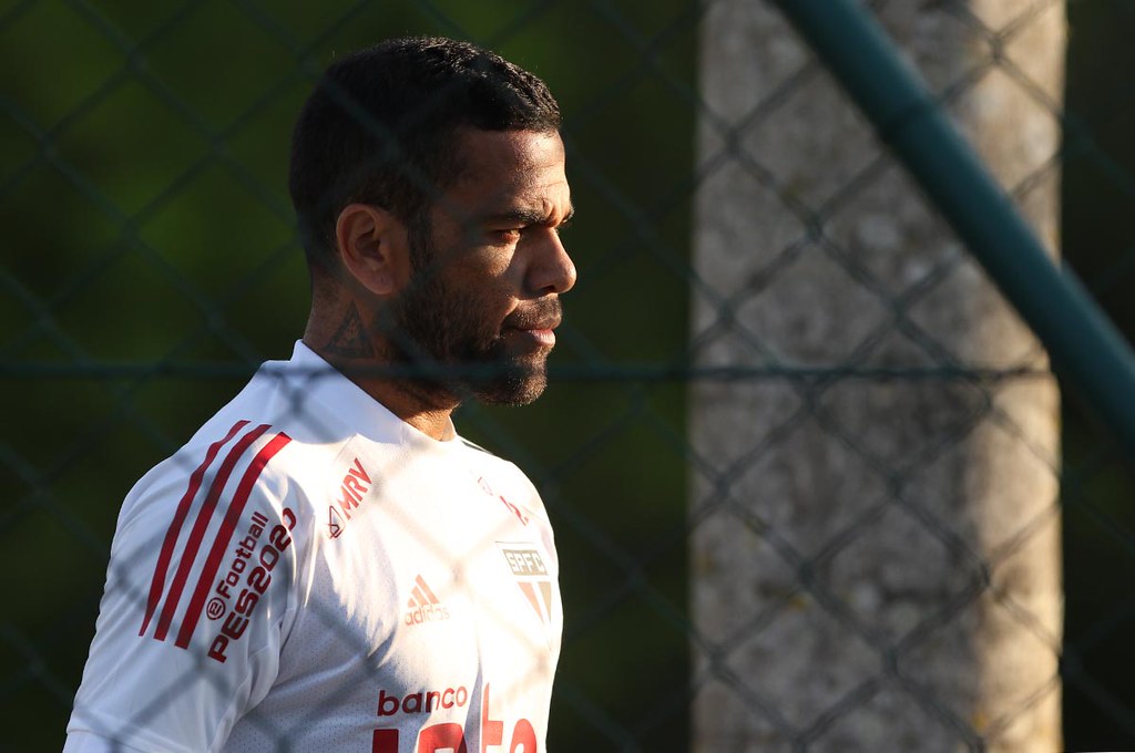 Daniel Alves quando defendia o São Paulo FC