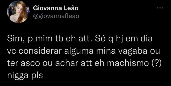 Tweet de giovanna leão, aprticipante da casa de vidro do bbb 23, apontado nas redes por ter conteúdo racista