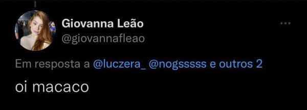 Tweet de giovanna leão, aprticipante da casa de vidro do bbb 23, apontado nas redes por ter conteúdo racista
