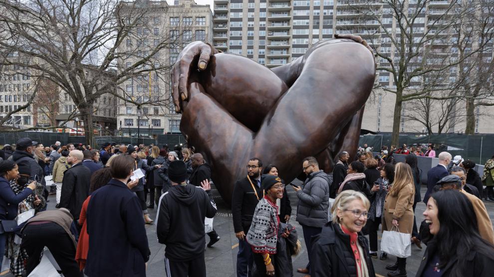 Escultura de Martin Luther King em Boston, Estados Unidos