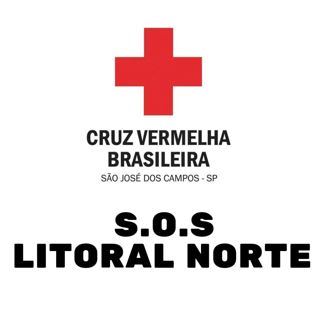 arte da campanha 'sos litoral nrte', lançada pela cruz vermelha de são josé dos campos