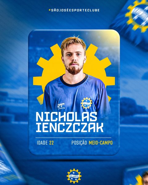 arte de anúncio da contratação de nicholas ienczczak