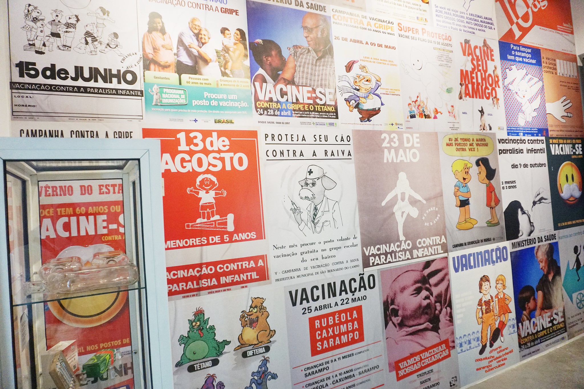 imagens no Museu da Vacina