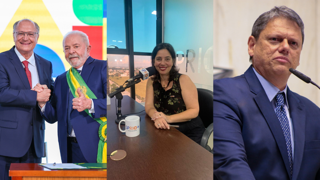 imagem de Alckmin, Lula, vereadora Juliana Fraga e Tarcísio de Freitas; foto ilustra matéria sobre Vereadora do PT se diz surpresa com Tarcísio e avalia transição política de Alckmin