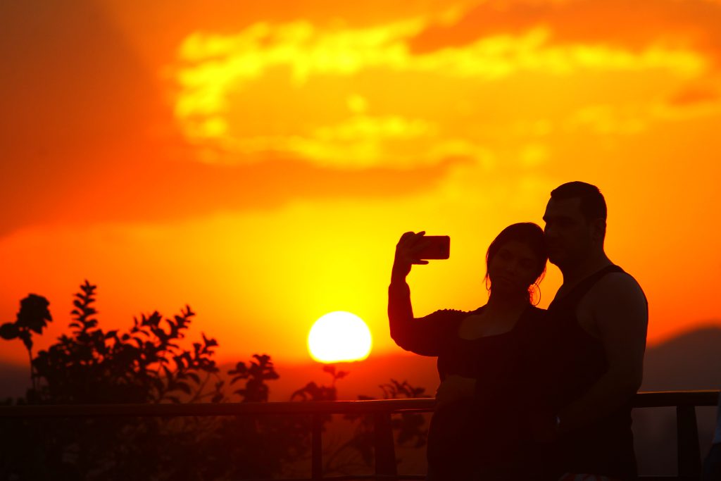 Por do Sol no Deck da Avenida Anchieta