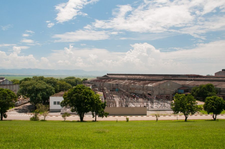 Vista de cima da fábrica da General Motors em São José dos Campos