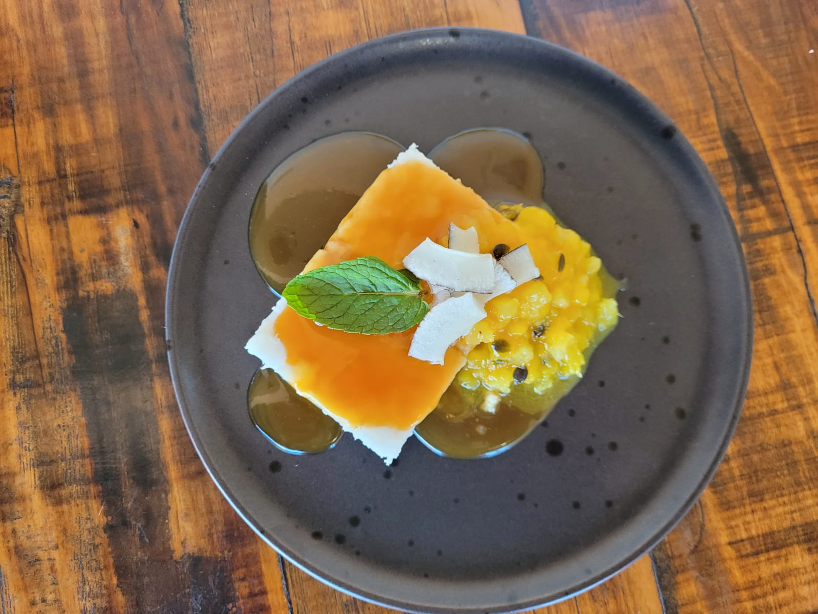 Pudim de Tapioca do restaurante We Make, estabelecimento participante da Restaurant Week em São José