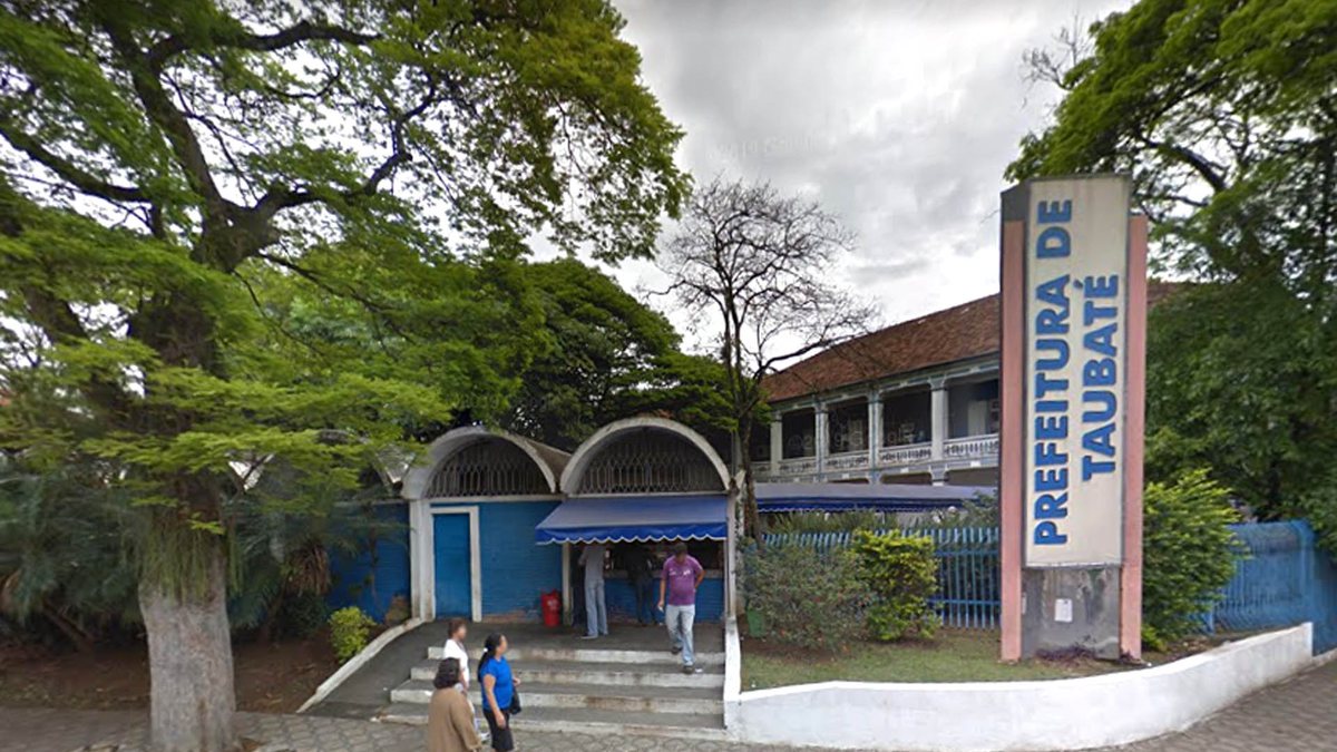 Fachada da prefeitura de Taubaté, onde está localizada a secretir de Desenvolvimento
