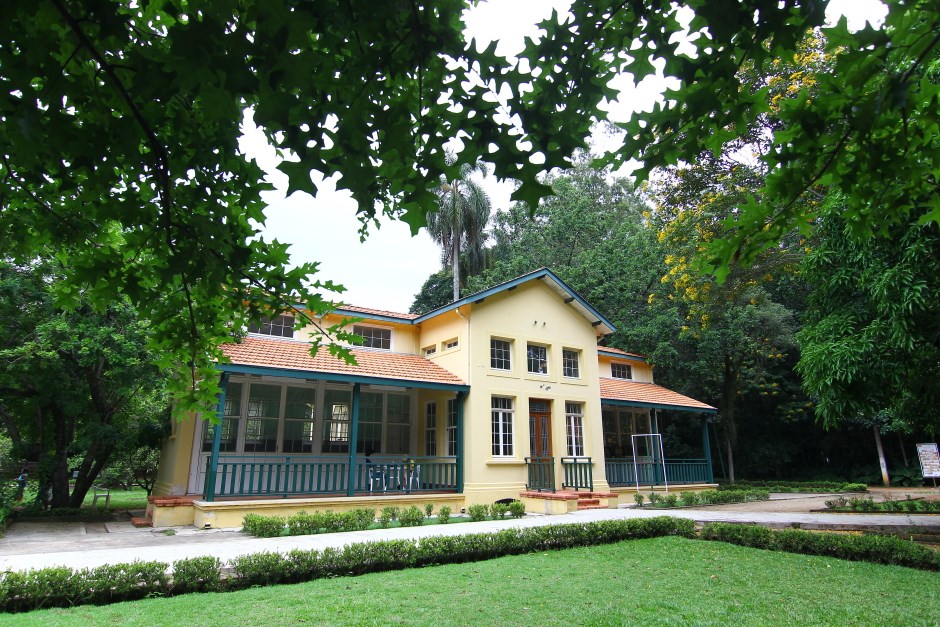 Fachada do Pavilhão onde ficará cafeteria no Parque Vicentina Aranha