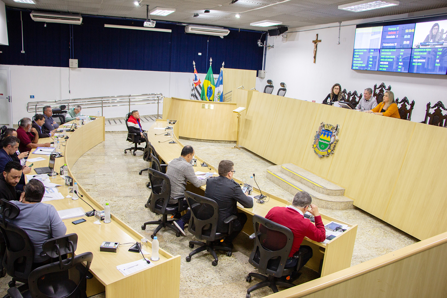Plenário da Câmara de Vereadores, onde foi aprovada Loteria Taubateana