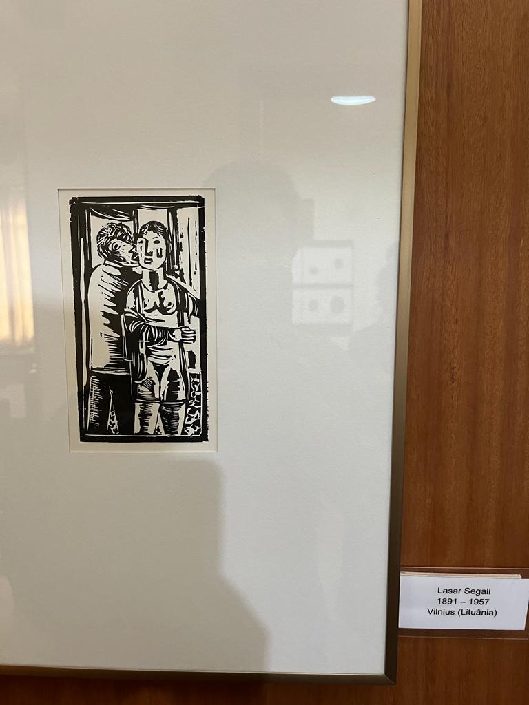 Obra de Lasar Segall, na Casa da Xilogravura, em Campos do Jordão