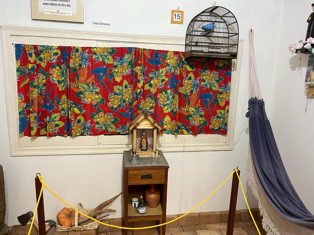 Espaço nordestino na Casa da Xilogravura, em Campos do Jordão