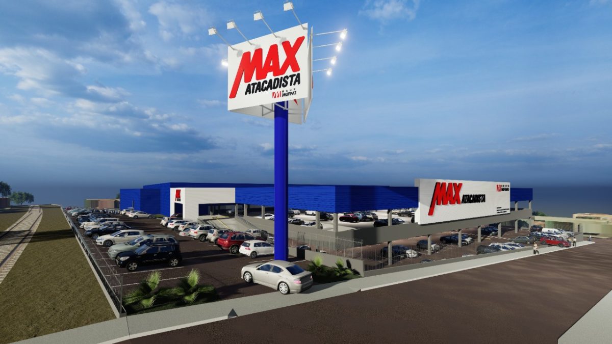 Vista Panorâmica de supermercado Max Atacadista; que está com vagas de emprego disponíveis em Taubaté