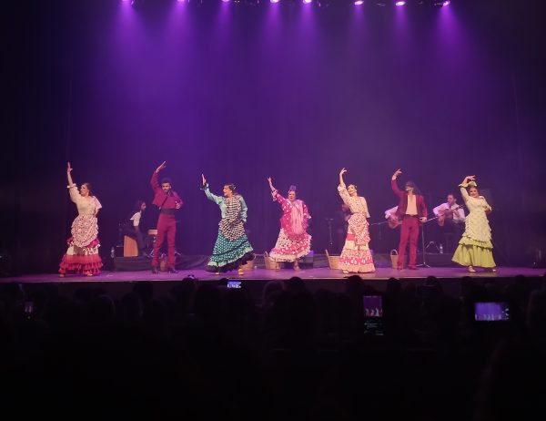 mulheres em apresentação de dança flamenca no festival flamenco em sjc