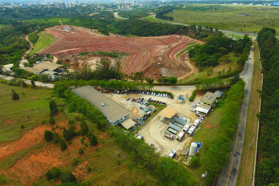 Visão aérea do Aterro sanitário de São José